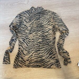 5 for $25 Aiirz SHEIN sheer turtleneck zebra long sleeve